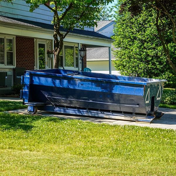 residential dumpsters can be rented for construction projects, but be sure to choose a size that can accommodate the amount of waste generated by the project